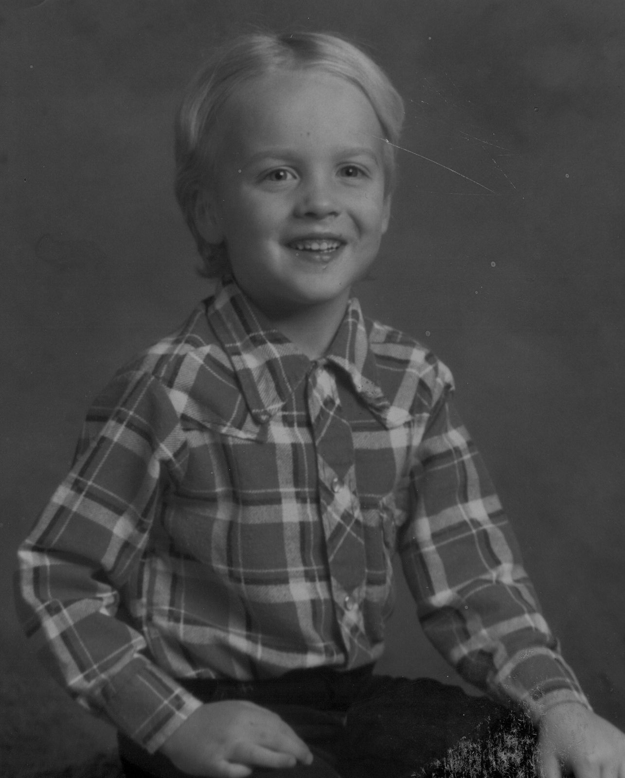 Michael as a young boy